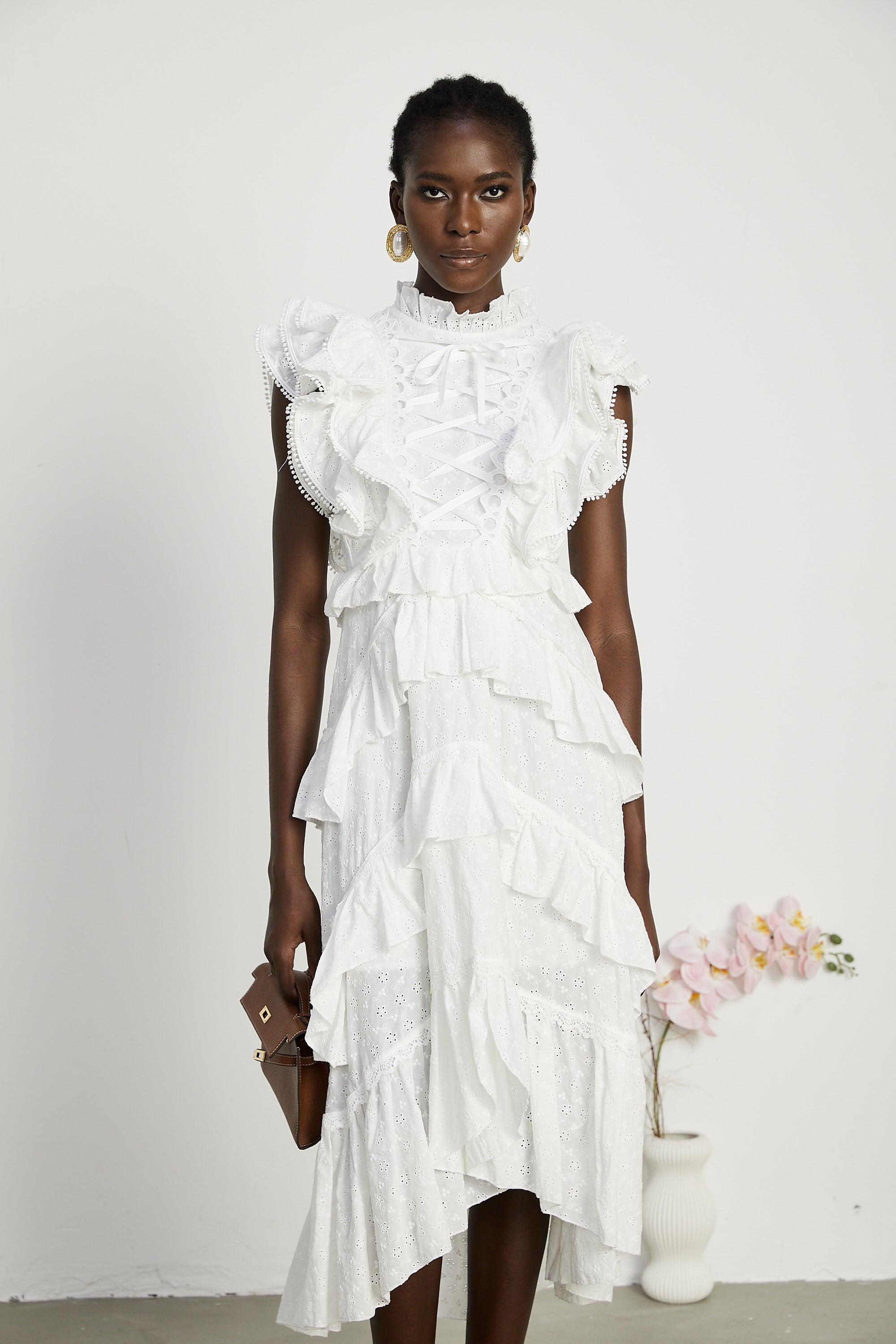 Laguna katman midi elbise