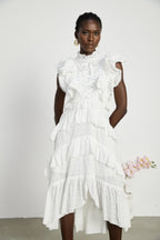 Laguna katman midi elbise