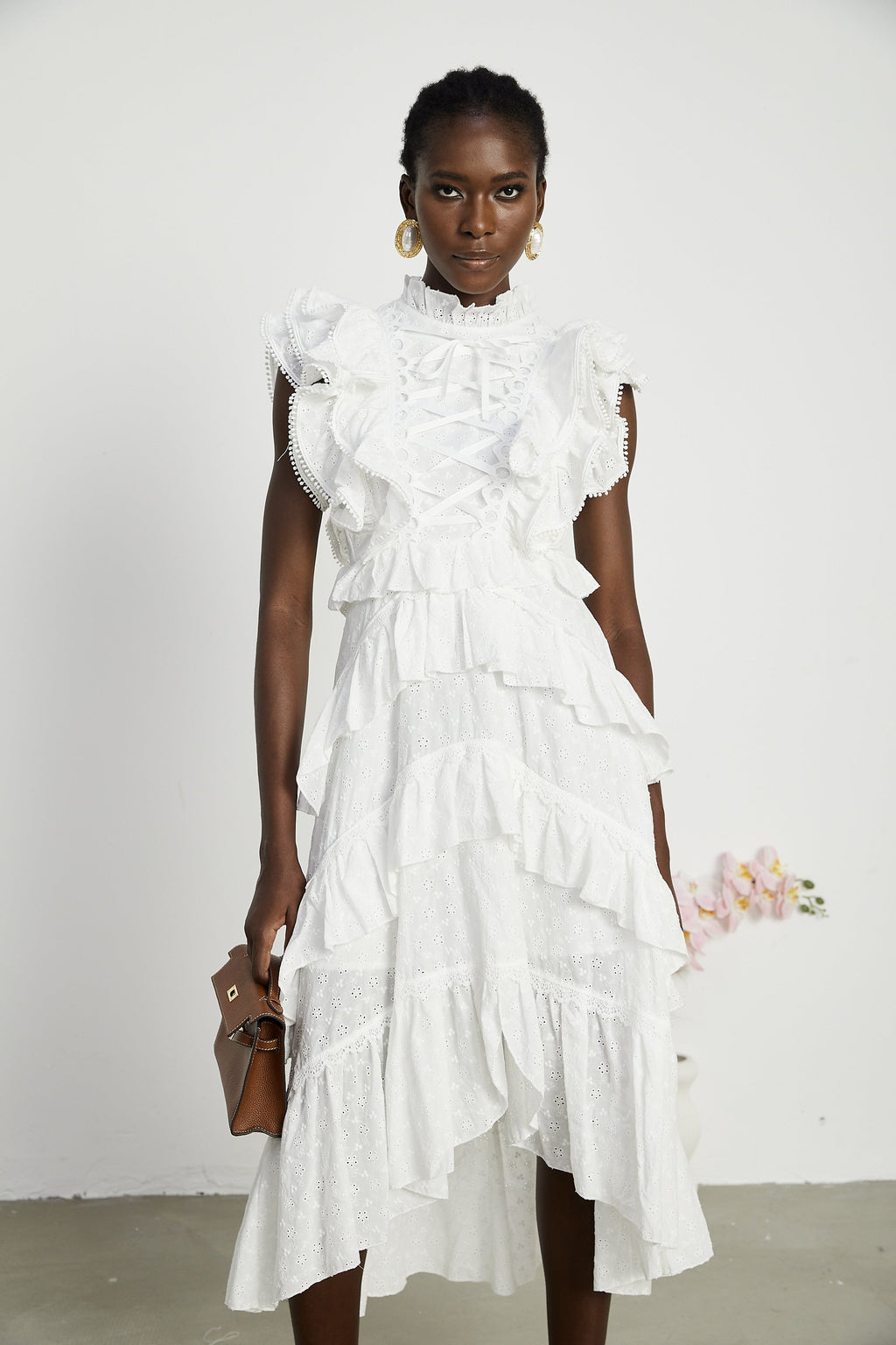 Laguna katman midi elbise