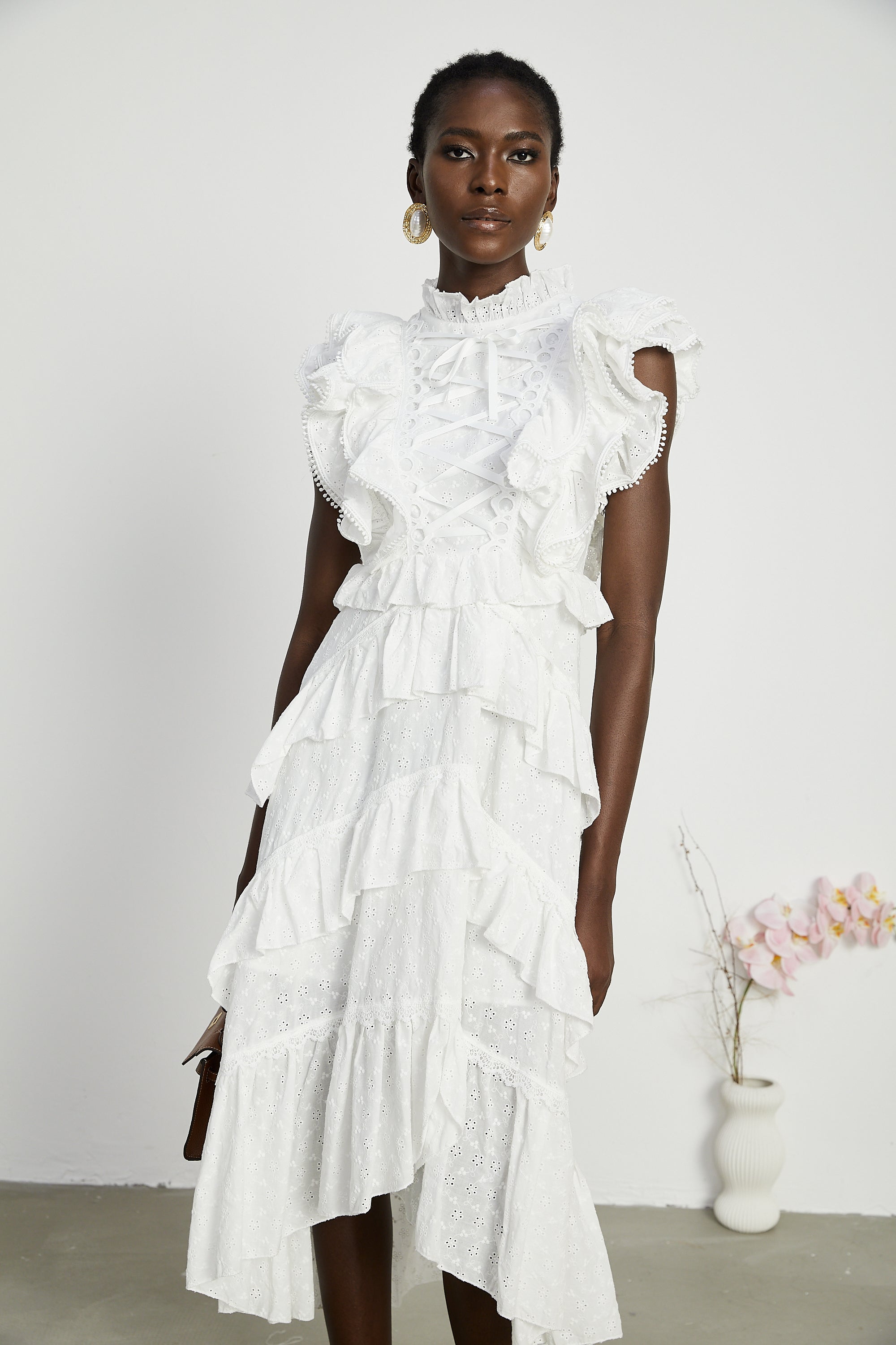 Laguna katman midi elbise