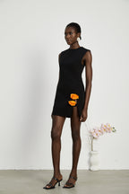 Roxane süslemeli mini elbise