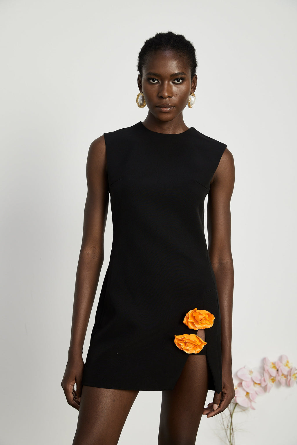 Roxane süslemeli mini elbise