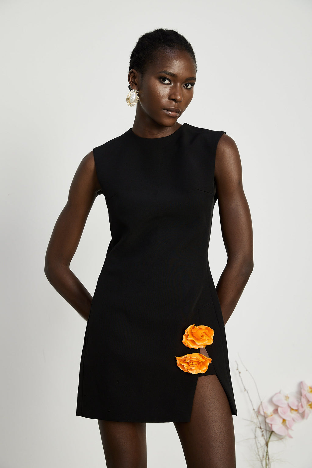 Roxane süslemeli mini elbise