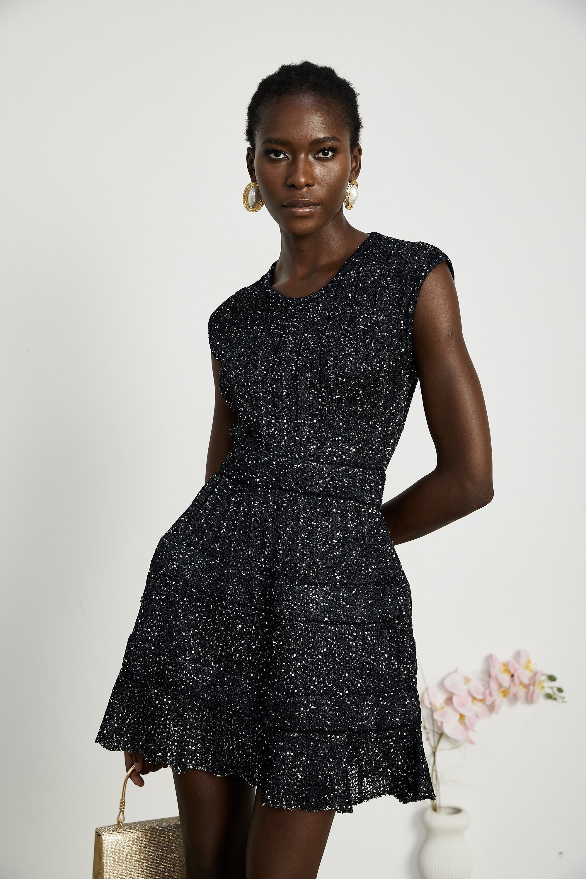 Cordelia payet mini elbise