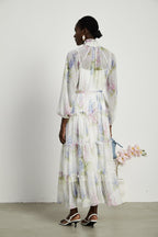 Désirée çiçek midi elbise