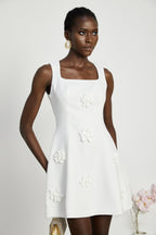 Moren çiçekli mini elbise