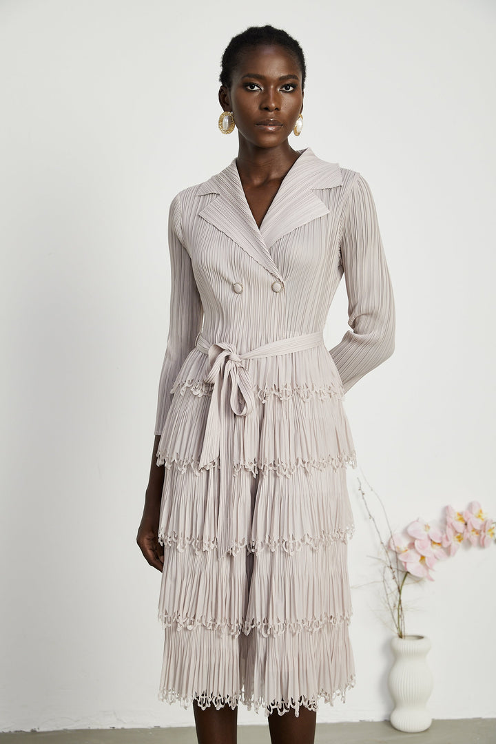 Marjolaine katman midi elbise