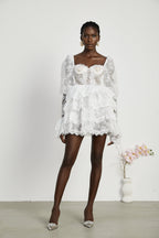 Nadine dantel mini elbise