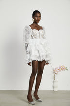 Nadine dantel mini elbise