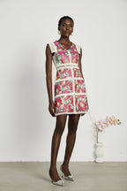 Nalini işleme mini elbise