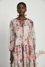 Thérèse pileli midi elbise