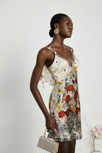 Giada çiçek mini elbise