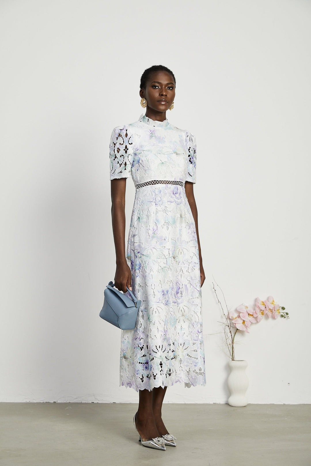 Blanche midi elbise