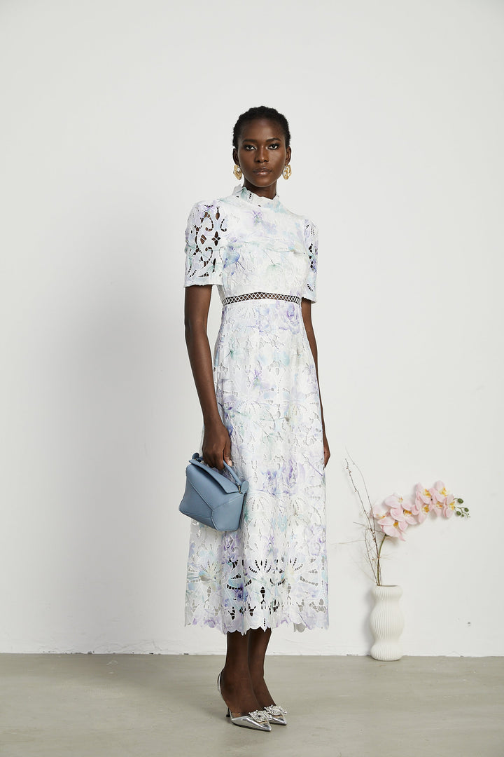 Blanche midi elbise