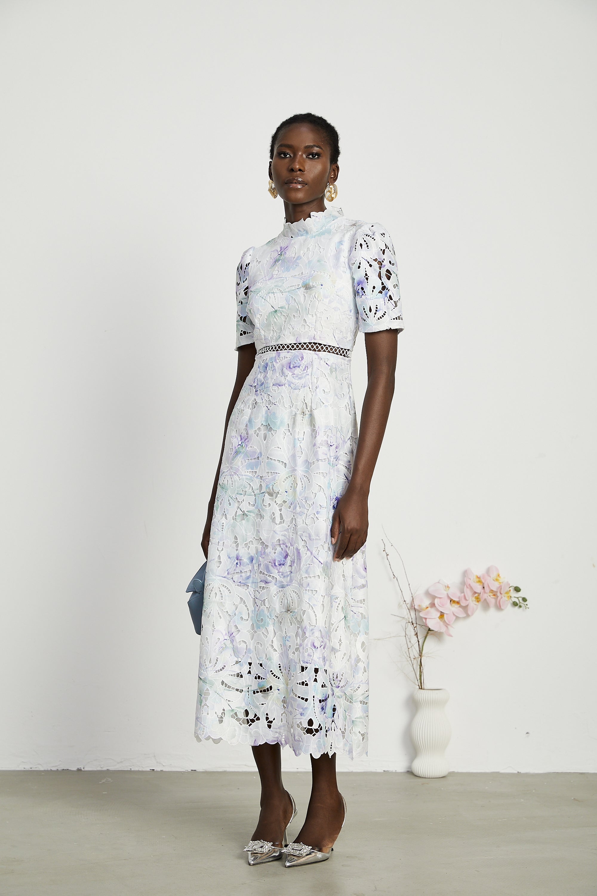 Blanche midi elbise