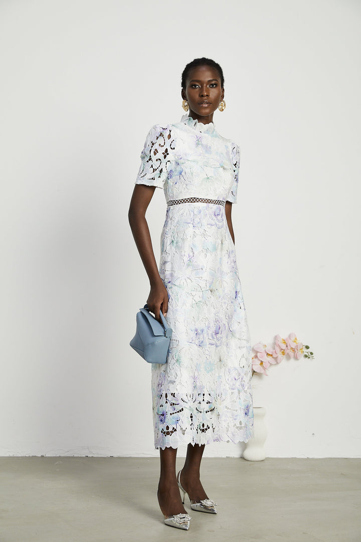 Blanche midi elbise