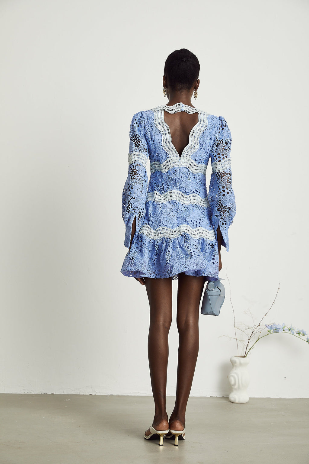 Gaëlle çiçek mini elbise