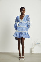 Gaëlle çiçek mini elbise