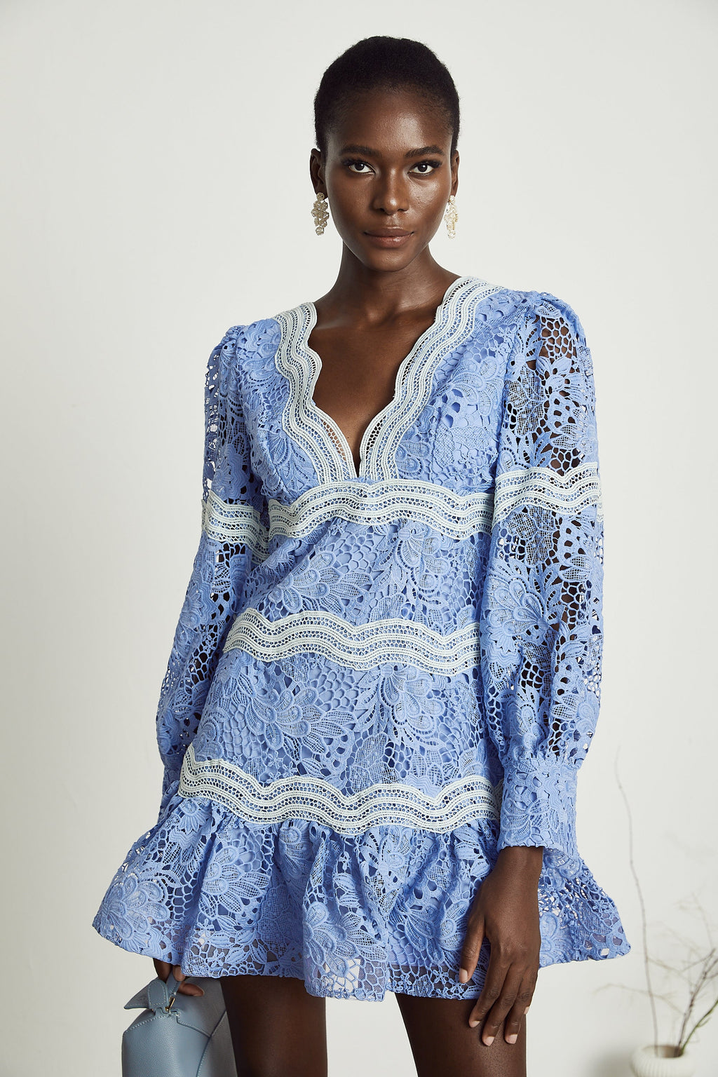 Gaëlle çiçek mini elbise