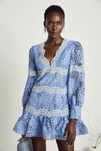 Gaëlle çiçek mini elbise