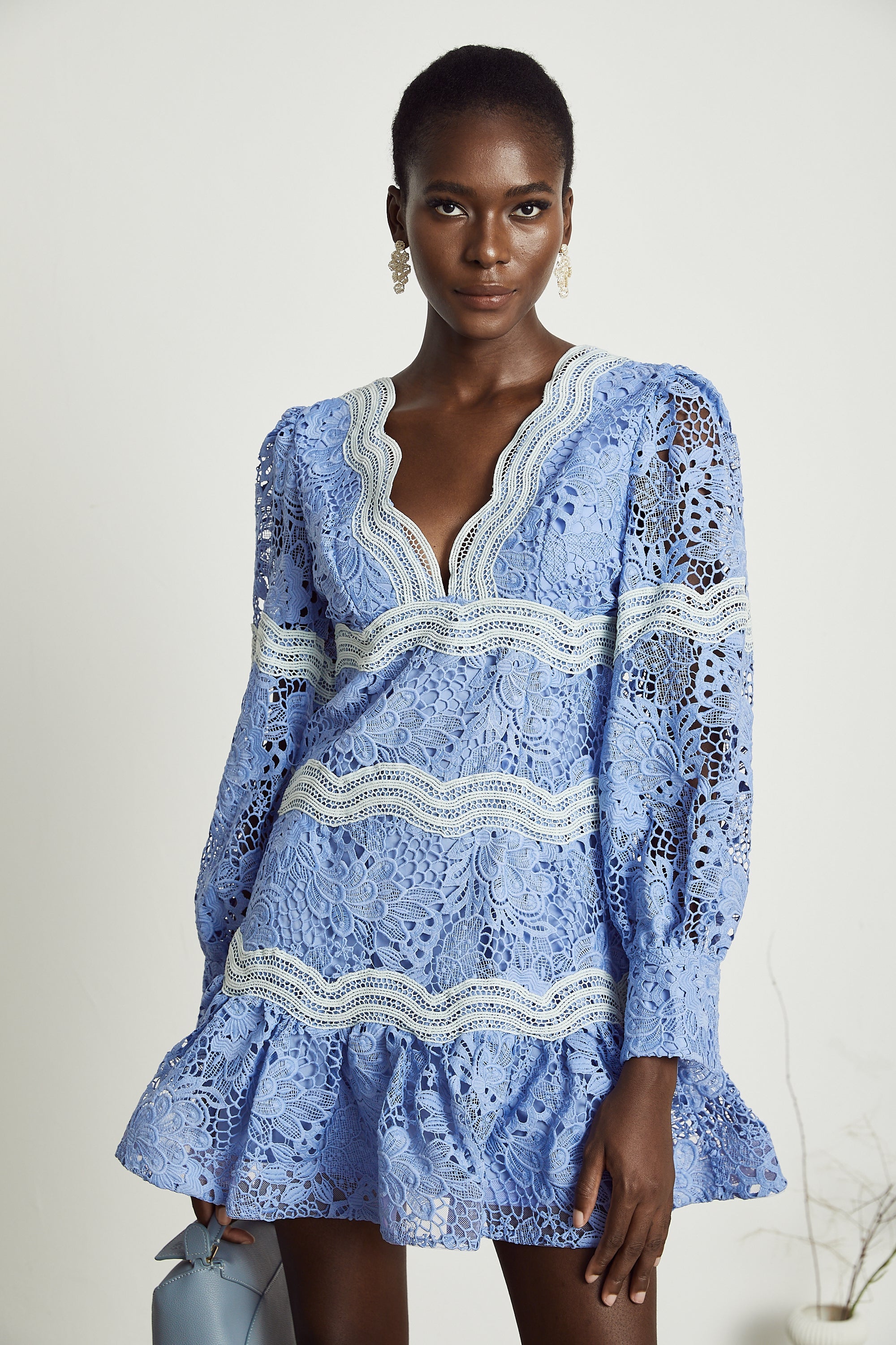 Gaëlle çiçek mini elbise