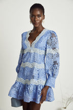 Gaëlle çiçek mini elbise