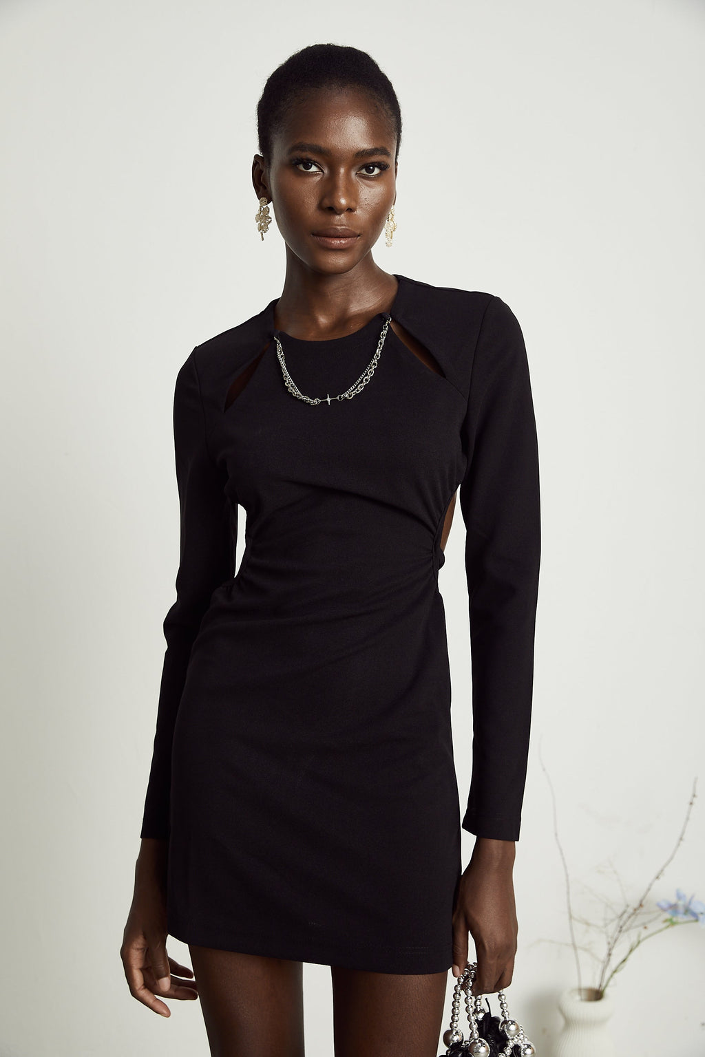 Sonia dekolteli mini elbise