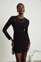 Sonia dekolteli mini elbise