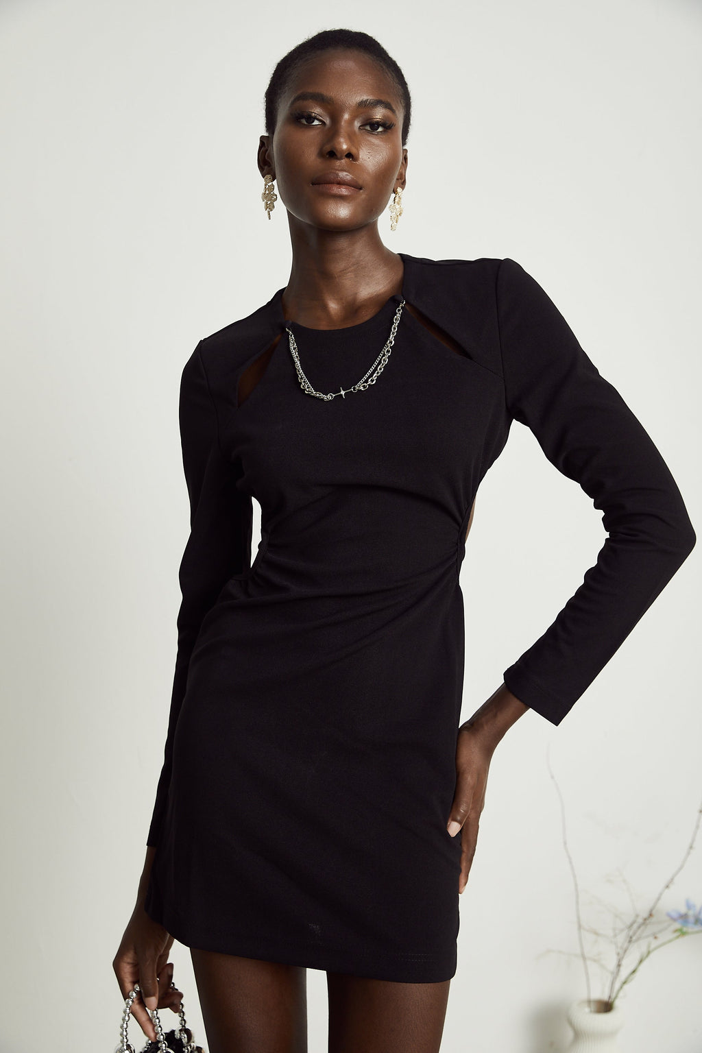 Sonia dekolteli mini elbise