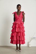 Émilienne midi elbise