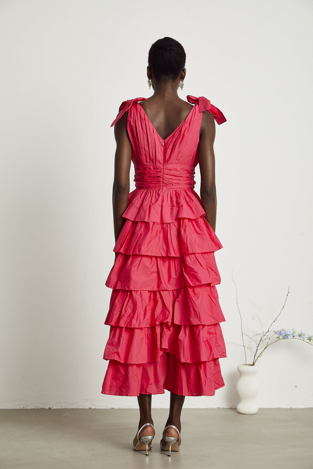 Émilienne midi elbise