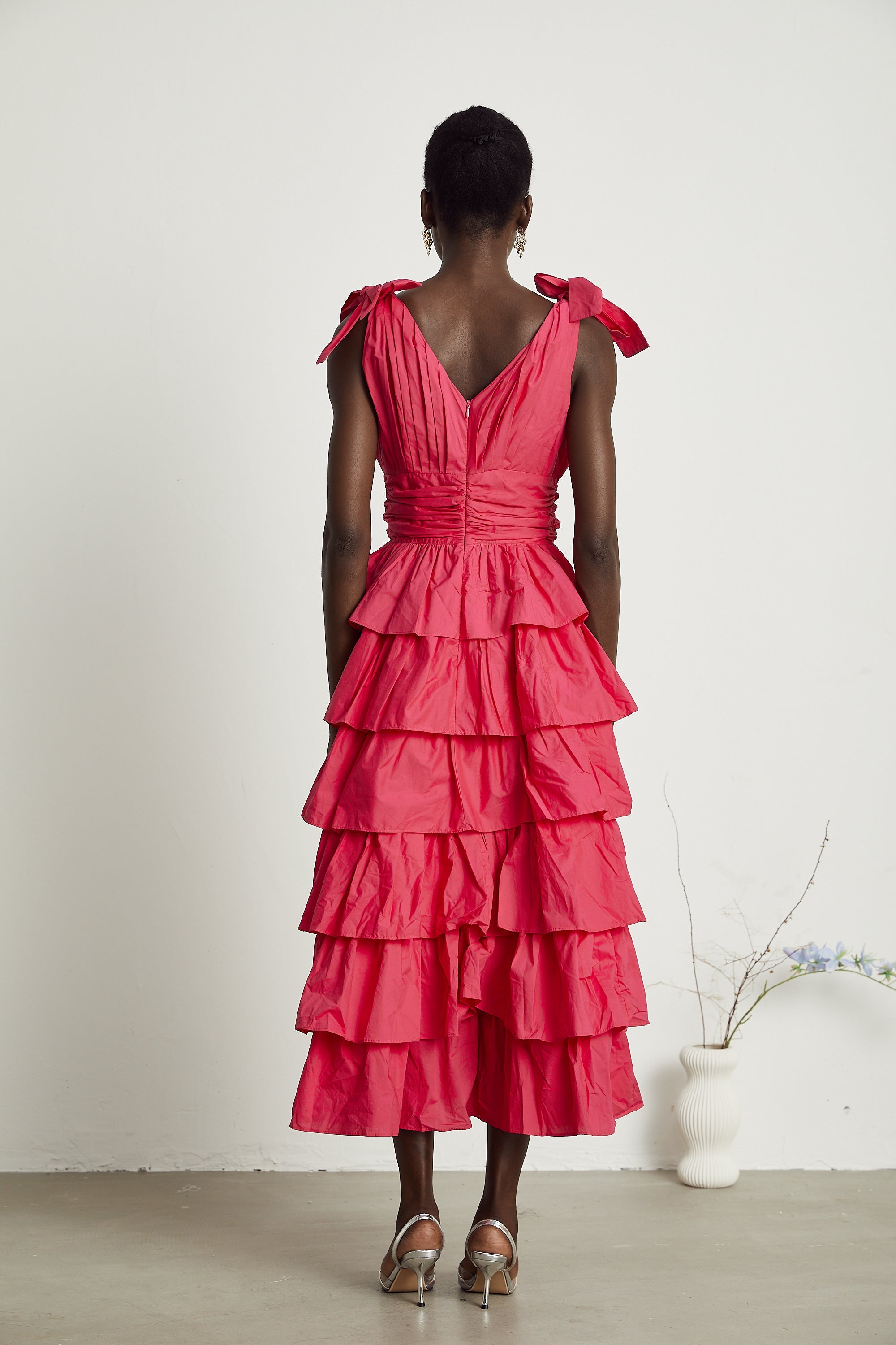 Émilienne midi elbise