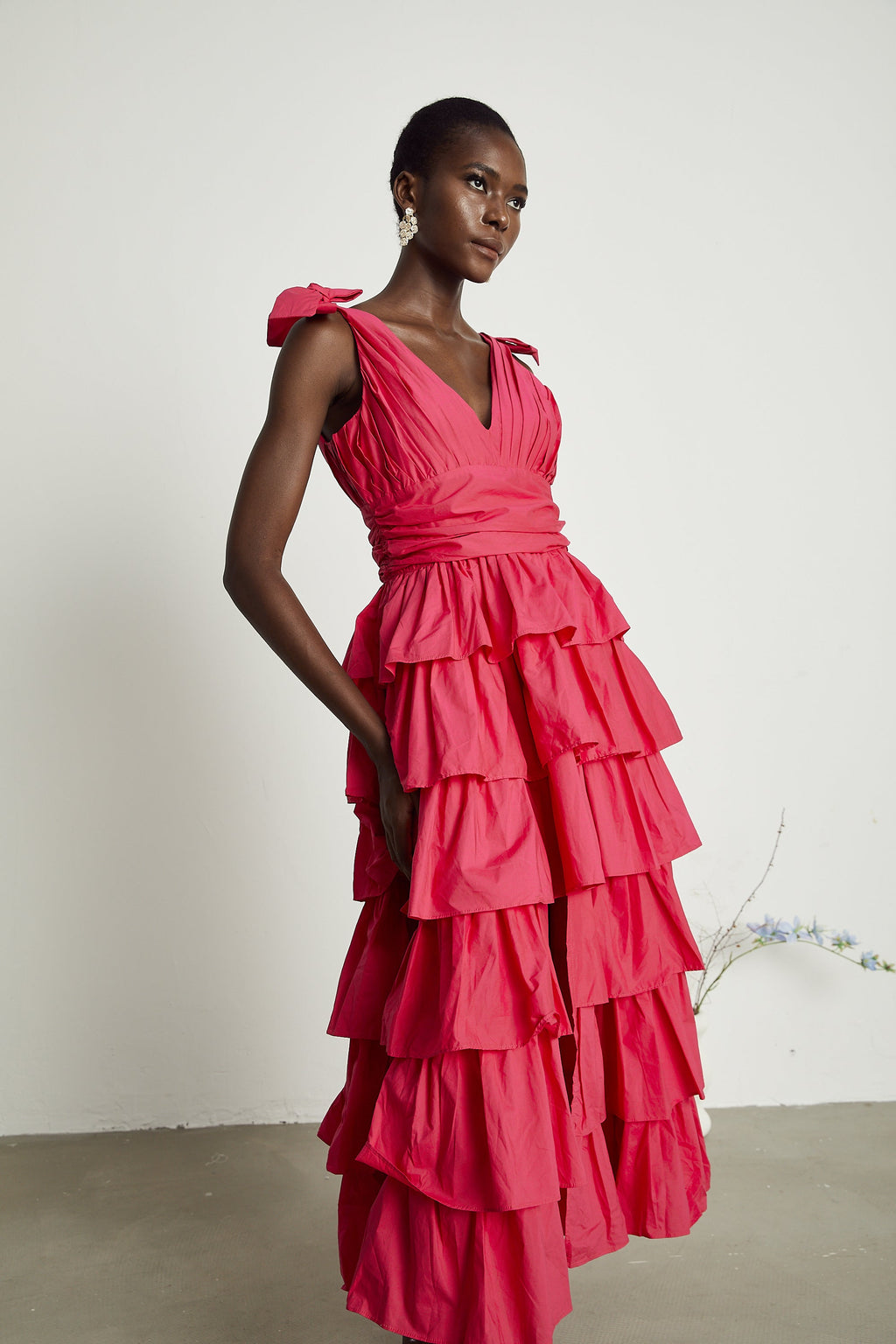 Émilienne midi elbise