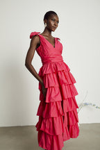 Émilienne midi elbise