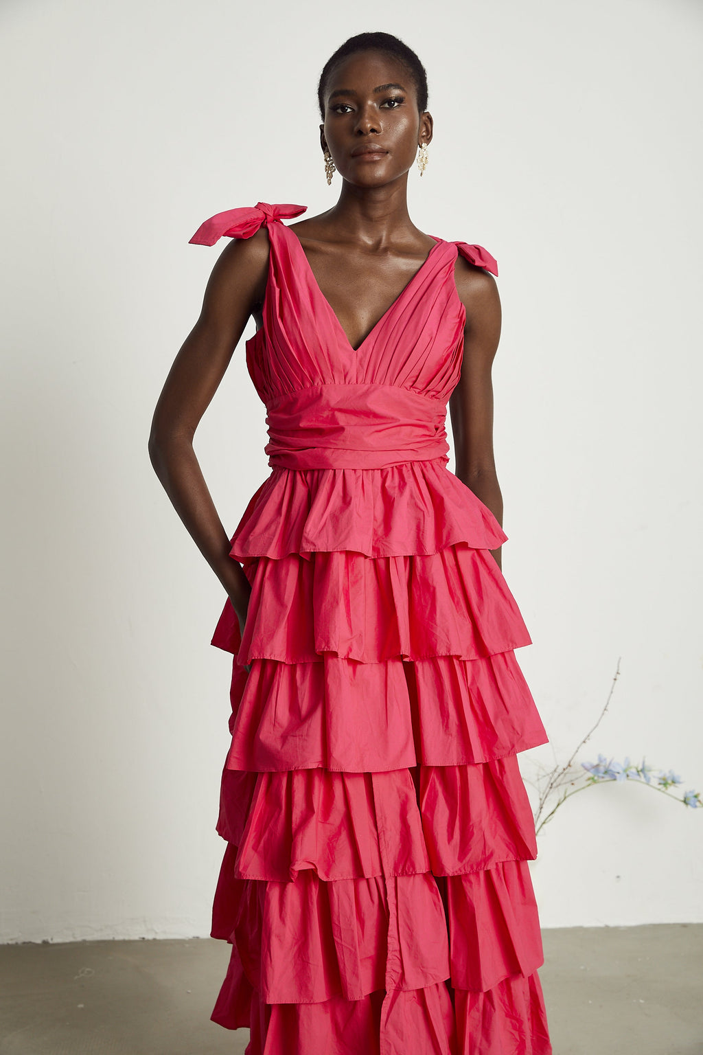 Émilienne midi elbise