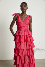 Émilienne midi elbise