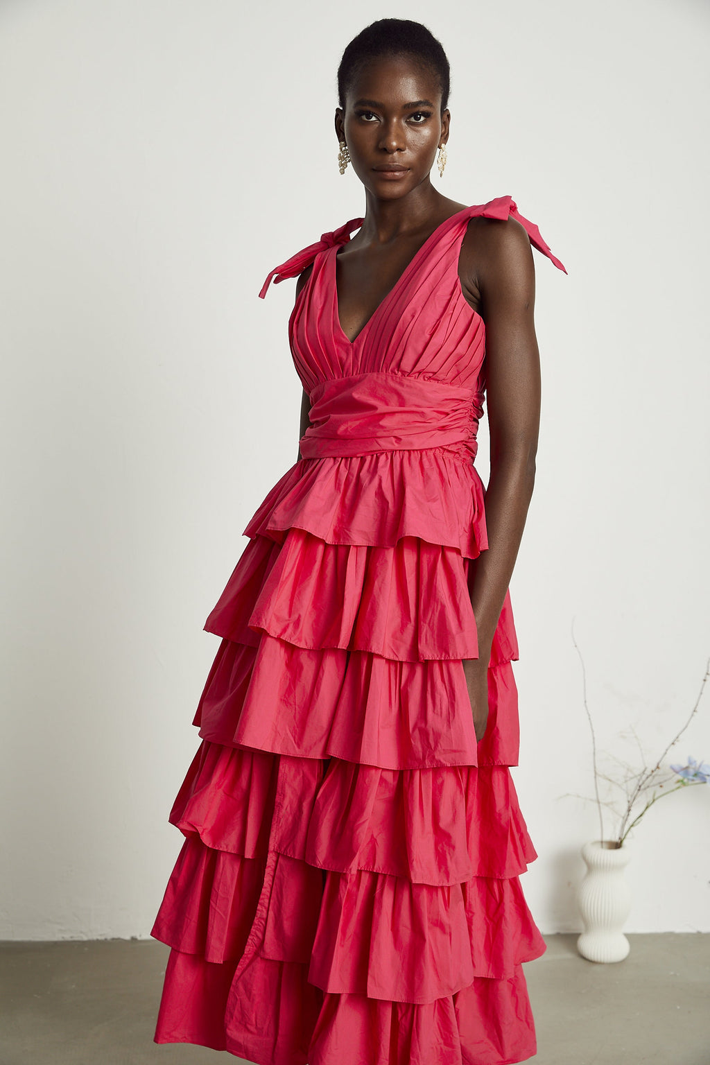 Émilienne midi elbise