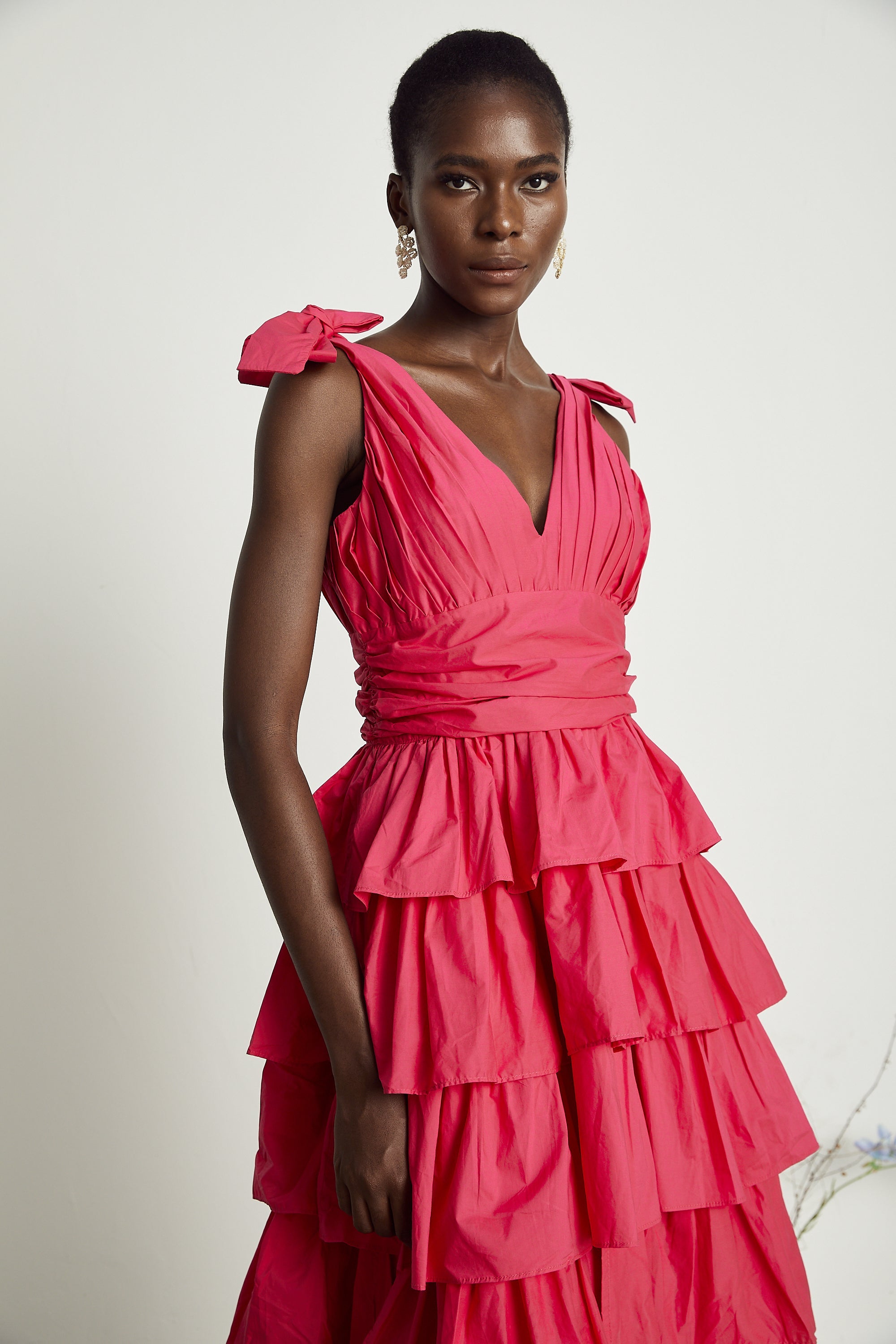 Émilienne midi elbise