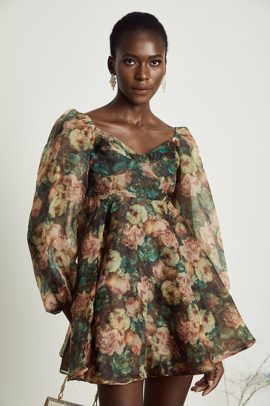 Pénélope kloş mini elbise