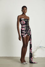 Moren kurdele mini elbise