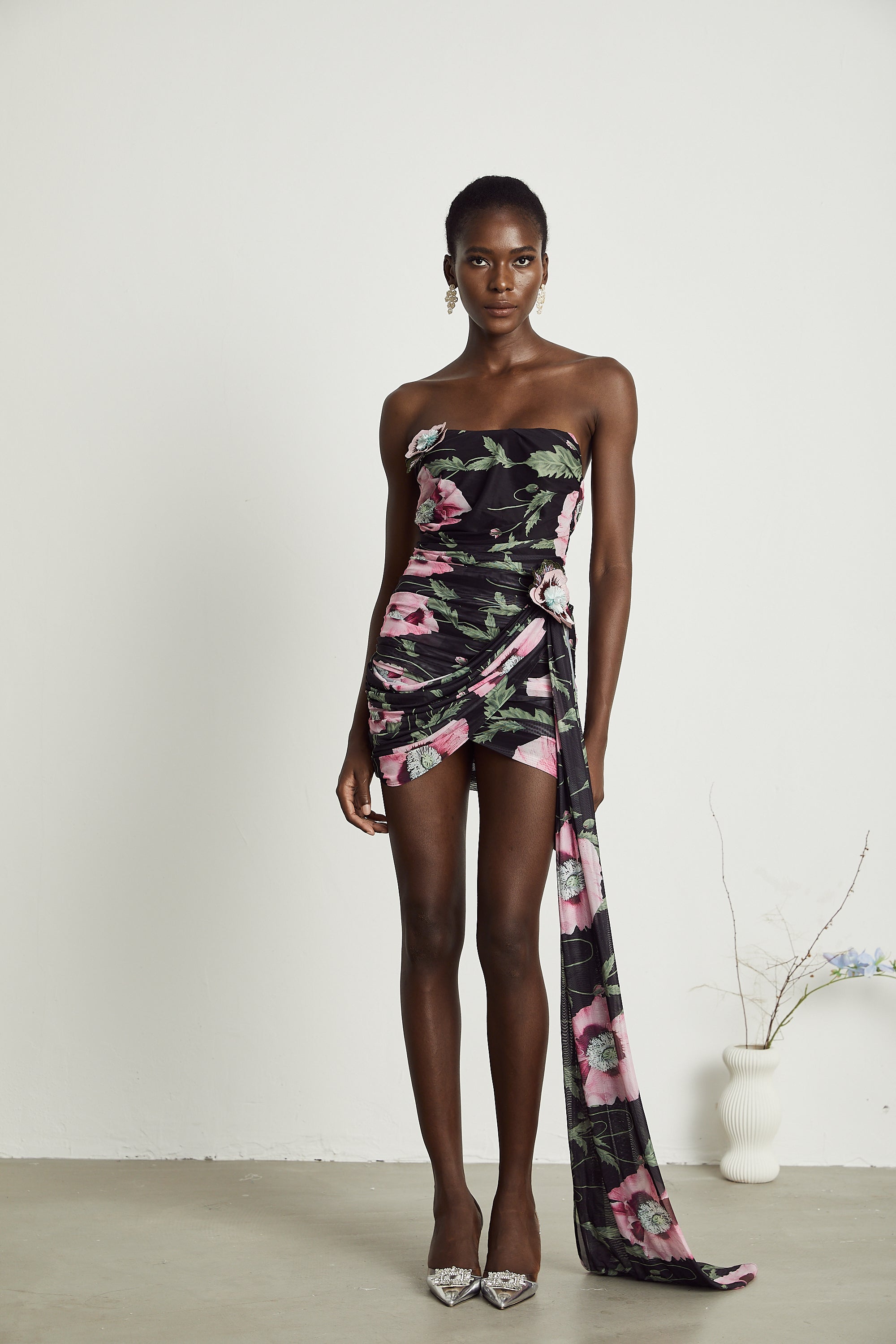 Moren kurdele mini elbise