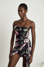 Moren kurdele mini elbise