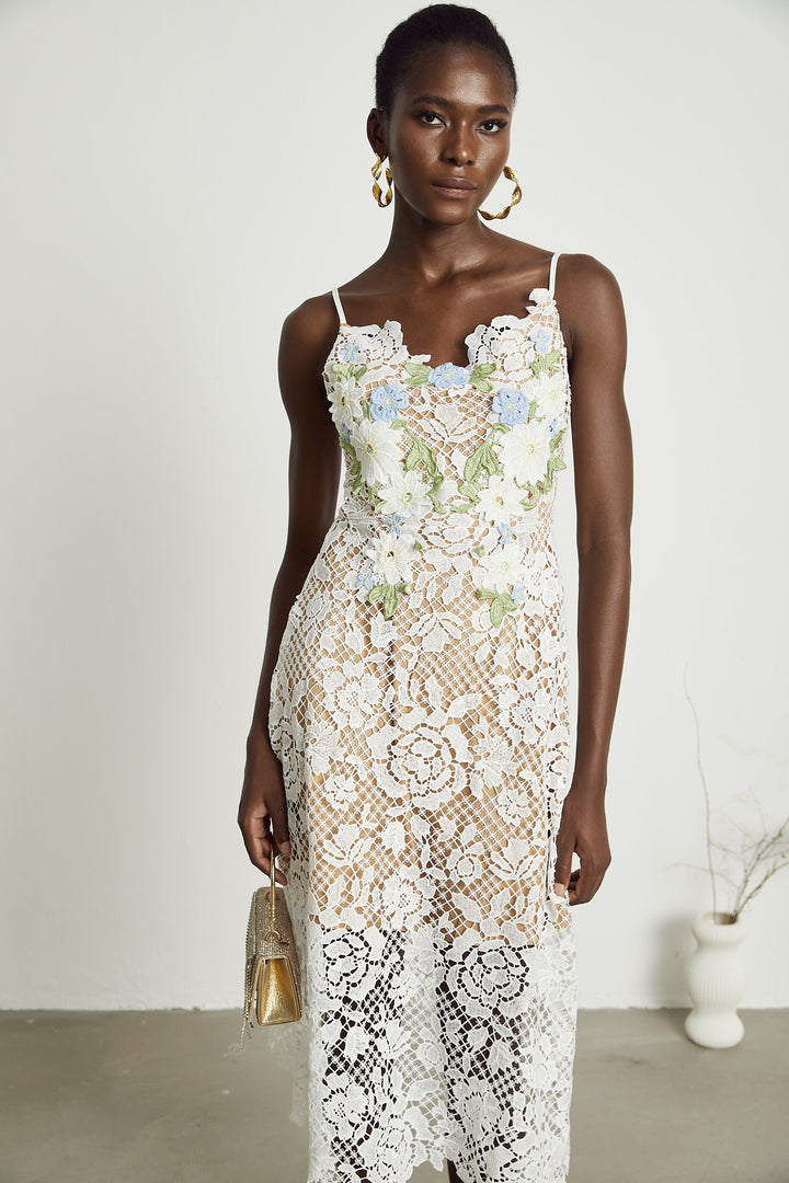 Hermine midi elbise