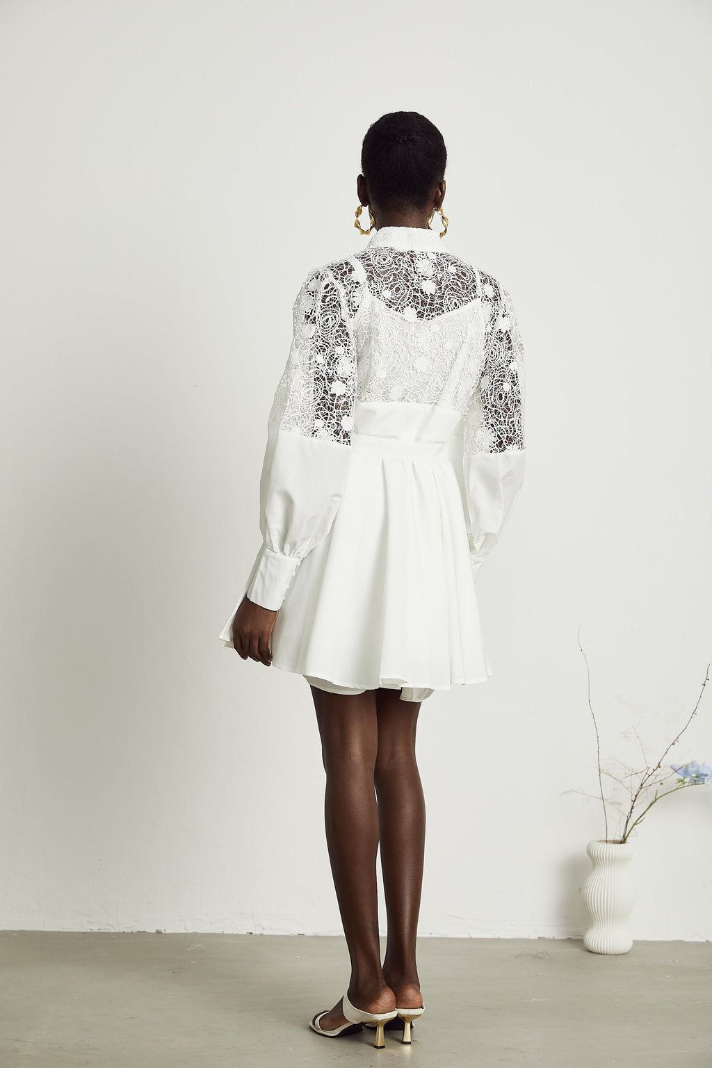 Ela kuşak mini elbise