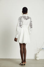 Ela kuşak mini elbise