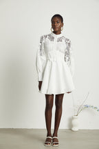 Ela kuşak mini elbise