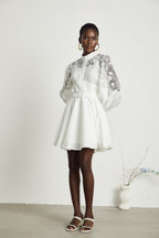 Ela kuşak mini elbise