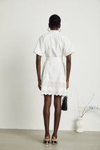 Raphaëlle dantelli mini elbise