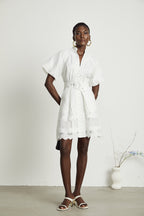 Raphaëlle dantelli mini elbise