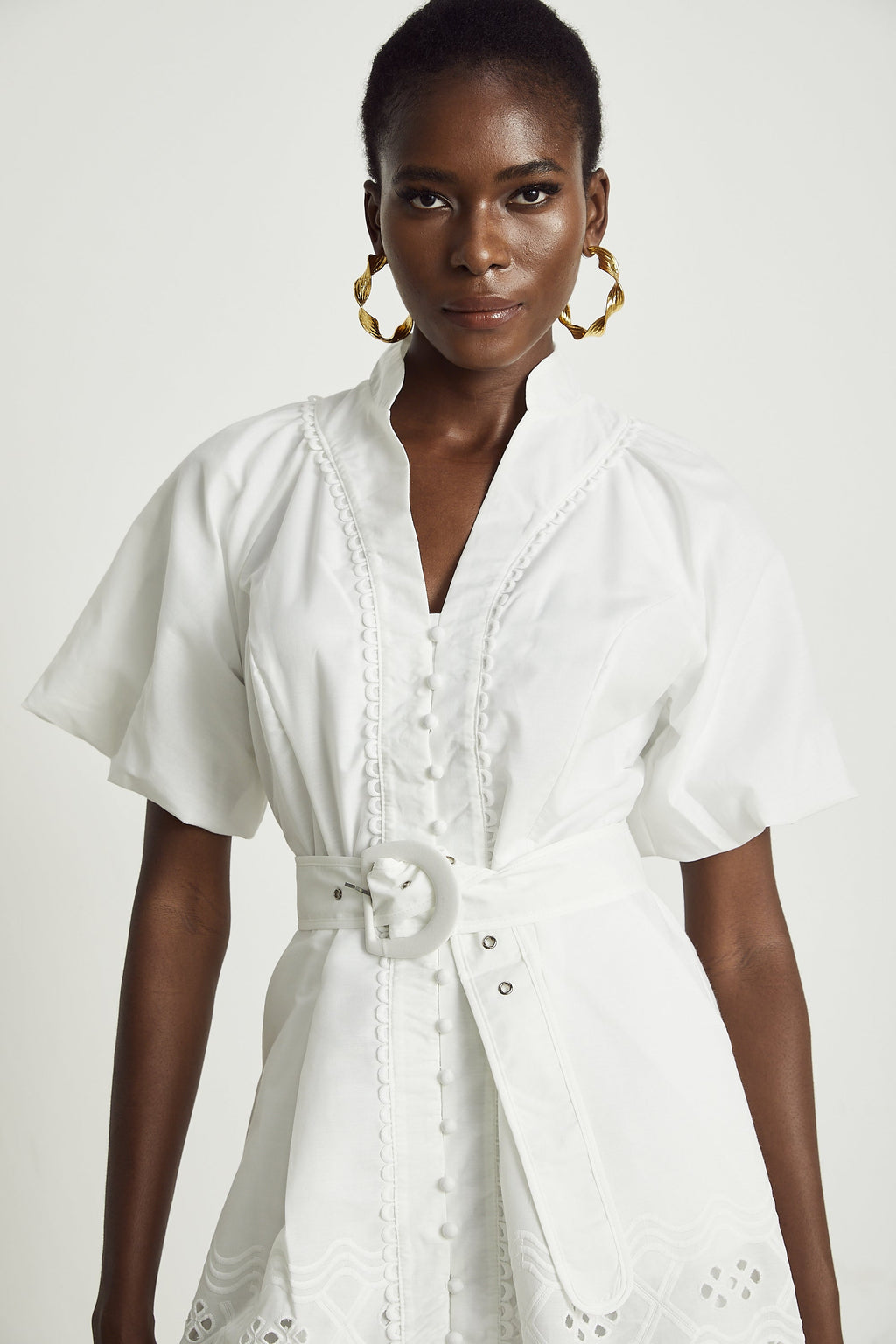 Raphaëlle dantelli mini elbise